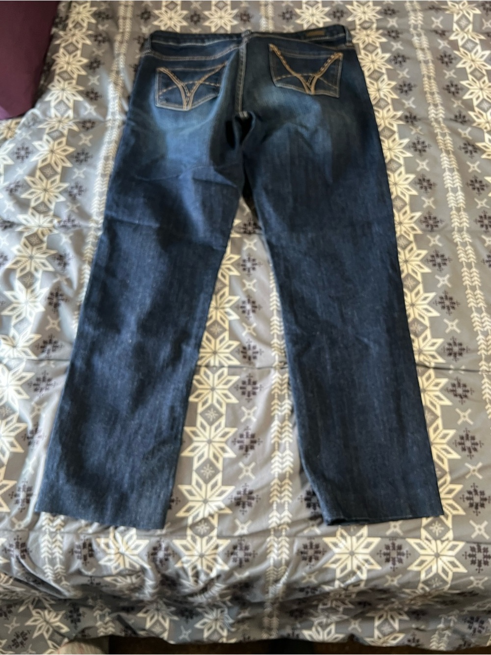Kut from the Kloth Dark Blue Straight Leg Jeans - Picture 4 of 9